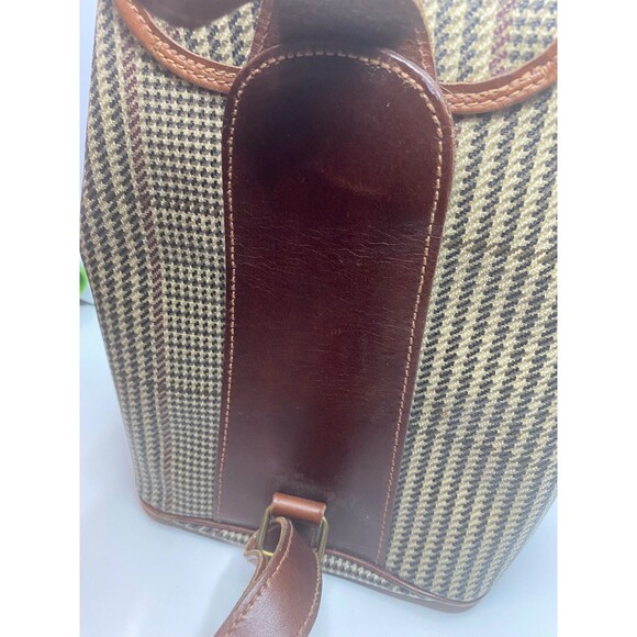 Polo Ralph Lauren Houndstooth Pattern sling bag Pvc Leather Vintage Limited - Picture 8 of 16